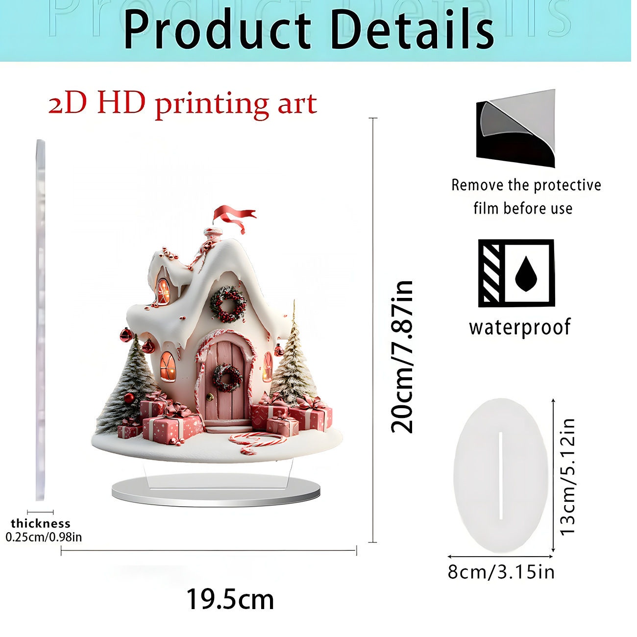 2026 nuevos productos transfronterizos Navidad Hot Sale Festival creativo temporada atmósfera decoración artesanía acrílica 2D image 19