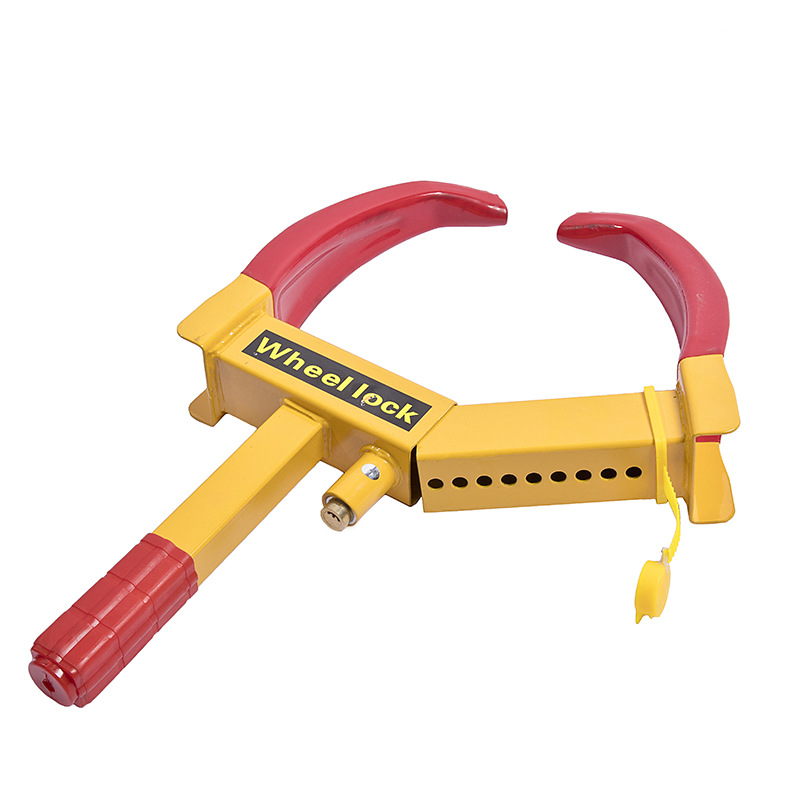 Car Tire Lock, Thickened Car Lock Device, Wheel Lock, Universal Car Lock, Anti-Theft Lock, Property Lock, Horn-Shaped Clip Lock