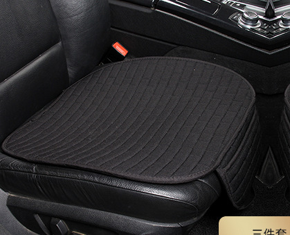 亜麻自動車座布団方眼背もたれなし通気三点セット四季通用マットキルティング刺繍シングルシート座布団メーカー|undefined