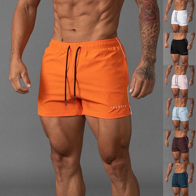 Shorts Men's Sports Quick-drying Trendy Brand Boxing Leg Training Three-point Pants Muscle Fitness Basketball Trendy Brand Pants