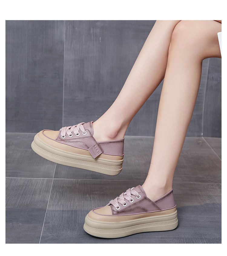 2023 Nuevos zapatos pequeños de pizarra informales, versátiles y de dos usos_voghion.com