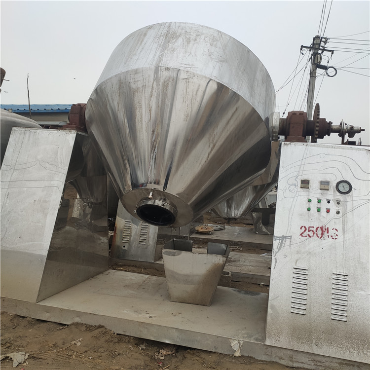 二手双锥干燥机   搪瓷双锥干燥机 搪瓷双锥真空干燥机