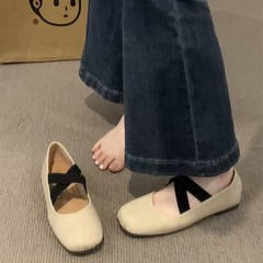 ブドウのお母さんの同じタイプの柔らかい底の柔らかい皮のメアリーの珍の靴の1字のボタンは浅い口の平底の靴の小さい革靴の瓢箪の靴を持ちます。