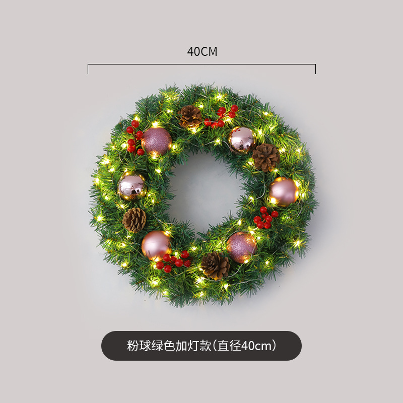 Amazon popular guirnalda de Navidad ratán 40/50/60cm decoración de Navidad Garland decoración escena diseño