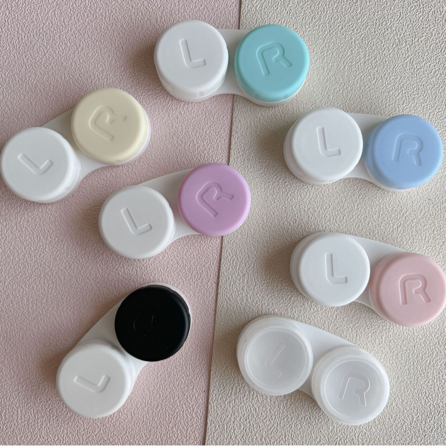 隐形眼镜盒美瞳盒隐形眼镜双联盒伴侣盒RGP角膜塑形镜护理盒便携