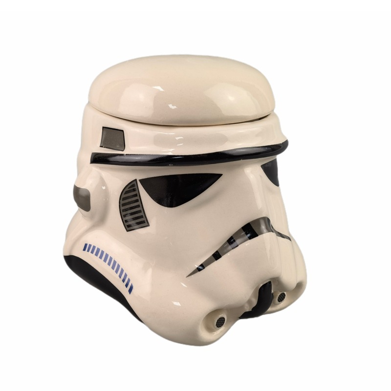 Taza de Cerámica de Star Wars, Diseño de Guerrero Negro y Soldado Blanco, Taza Mandalorian, Venta al por Mayor Transfronteriza, Gran Éxito de Ventas