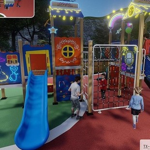 2025 Outdoor PE Board Slide Lower District Park Cultural Tourism Scenic Area Children's Park Combination Slide Kindergarten Slide