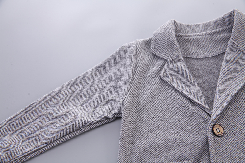 Abito da bambino, cravatta da ragazzo, abito da uomo, pantaloni a maniche lunghe autunnali e invernali, set da quattro pezzi_voghion.com