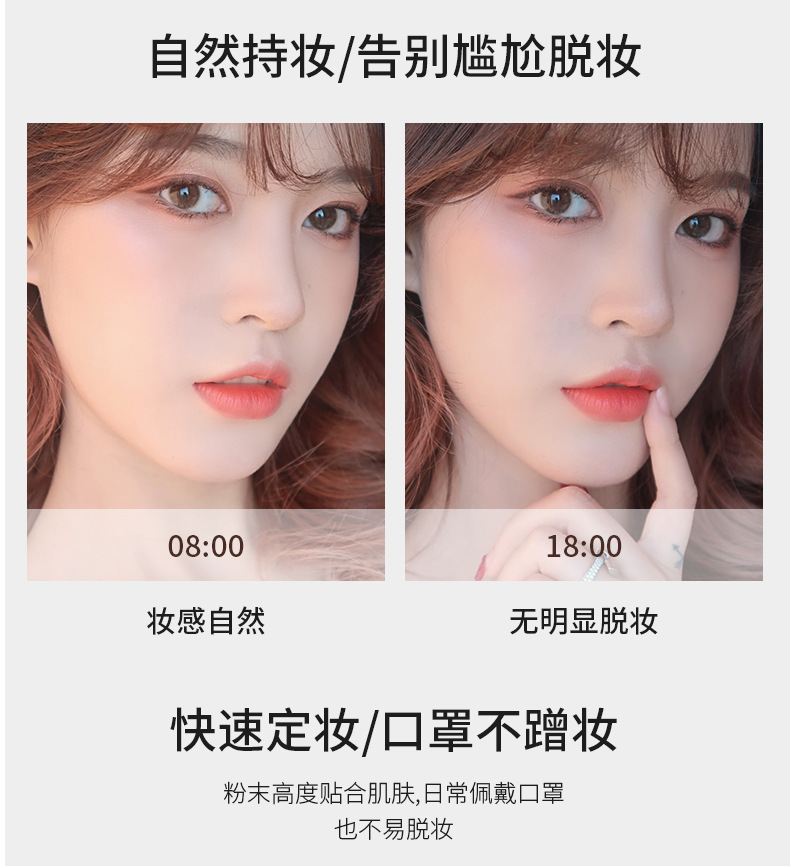 MINSHZEE Mingxi Zhi Setting Loose Powder is waterproof, sweat-proof, long-lasting concealer and loose powder compact. It is affordable for women and students for cross-border travel undefined