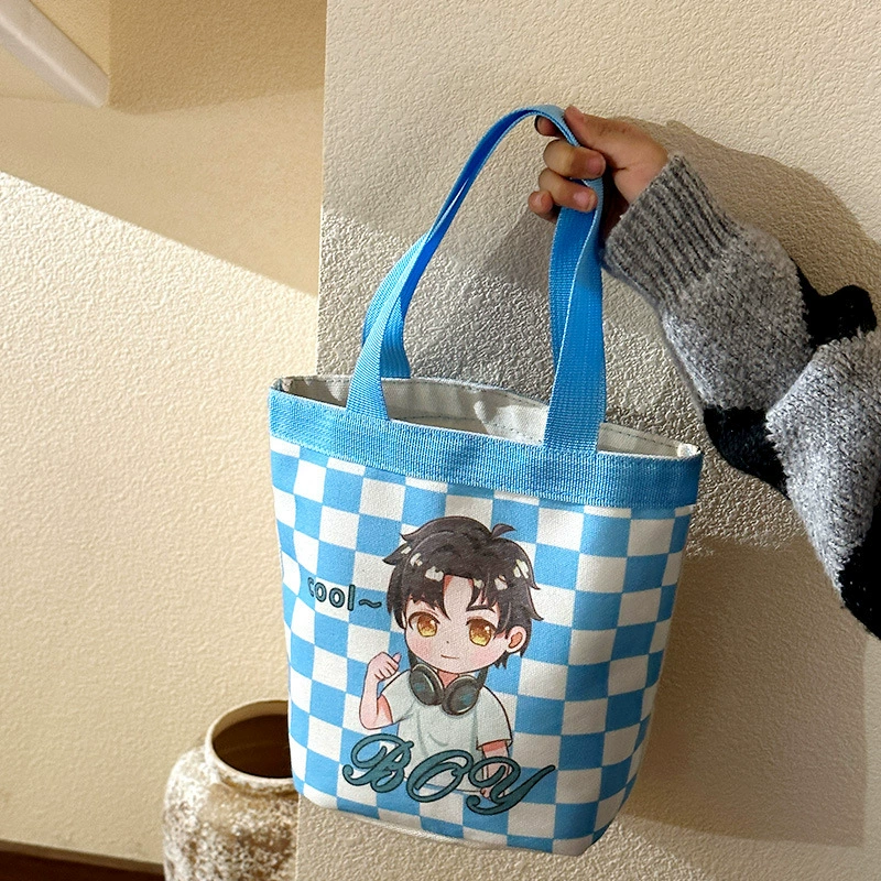 Children's linen bag for kindergarten, cloth bag, Birthday gift, high-quality style