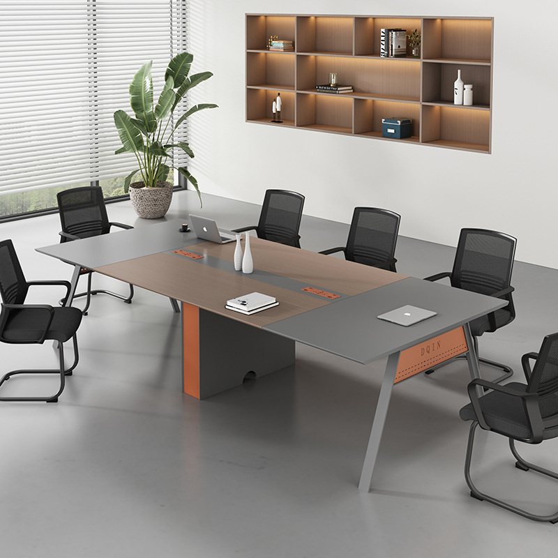 Creative Conference Room Table Long Table Simple Modern Training Table Long Table Large and Small Negotiation Table and Chair Combination Workbench