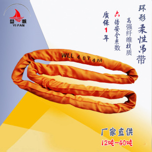 25 tons 8 meters ring flexible lifting belt 12 tons 15T6 meters round lifting belt 20 tons 30T40t synthetic fiber belt