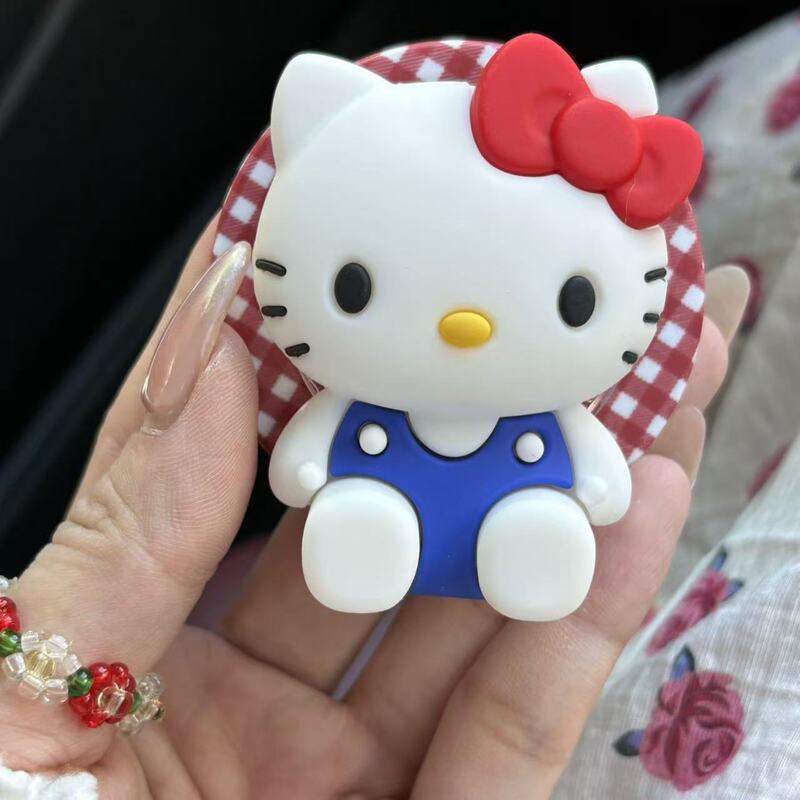 可爱卡通硅胶kitty猫支架适用magsafe磁吸手机壳桌面懒人神器创意|undefined