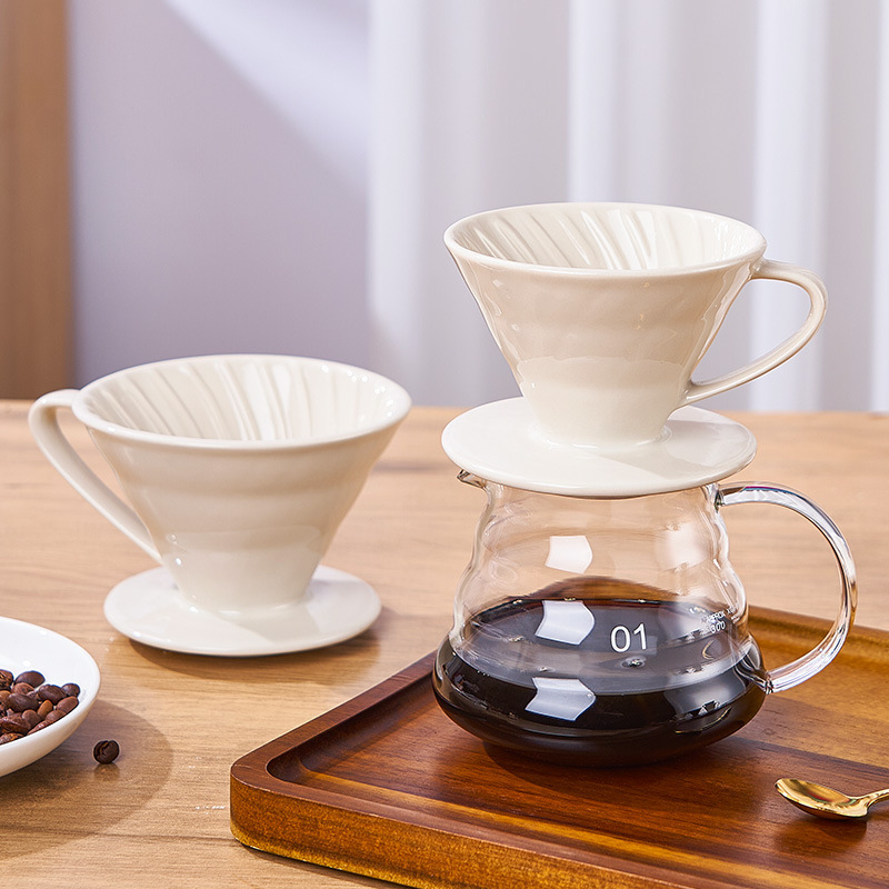 European-Style Ceramic Filter Cup V60 Hand-Brewed Coffee Filter Funnel Cup American-Style Coffee Drip Coffee Maker European-Style Ceramic Filter Cup V60 Hand-Brewed Coffee Filter Funnel Cup American-Style Coffee Drip Coffee Maker