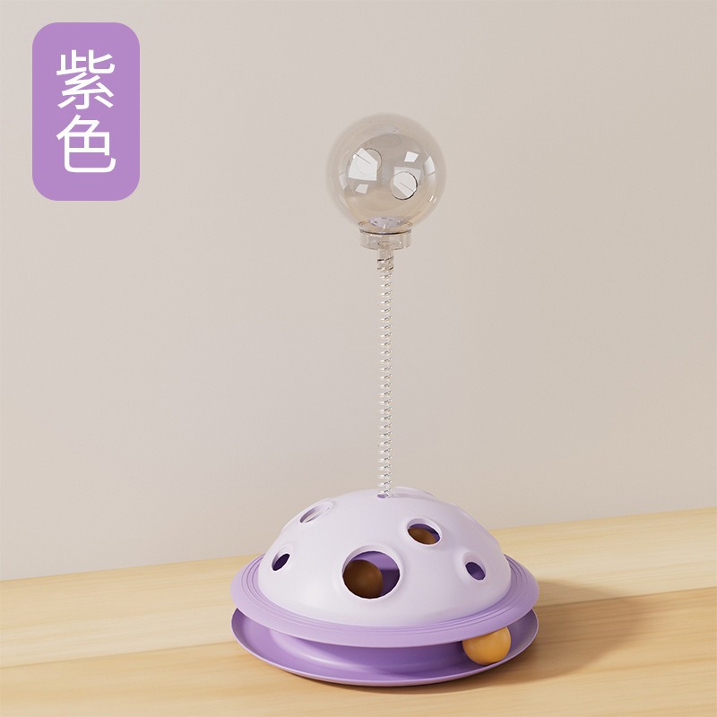 Juguete dispensador de comida para gatos, con ventosa, interactivo – Producto transfronterizo