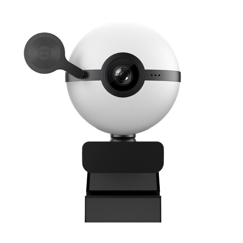 新款三色灯带触控高清直播摄像头USB网络电脑摄像头跨境专供批发