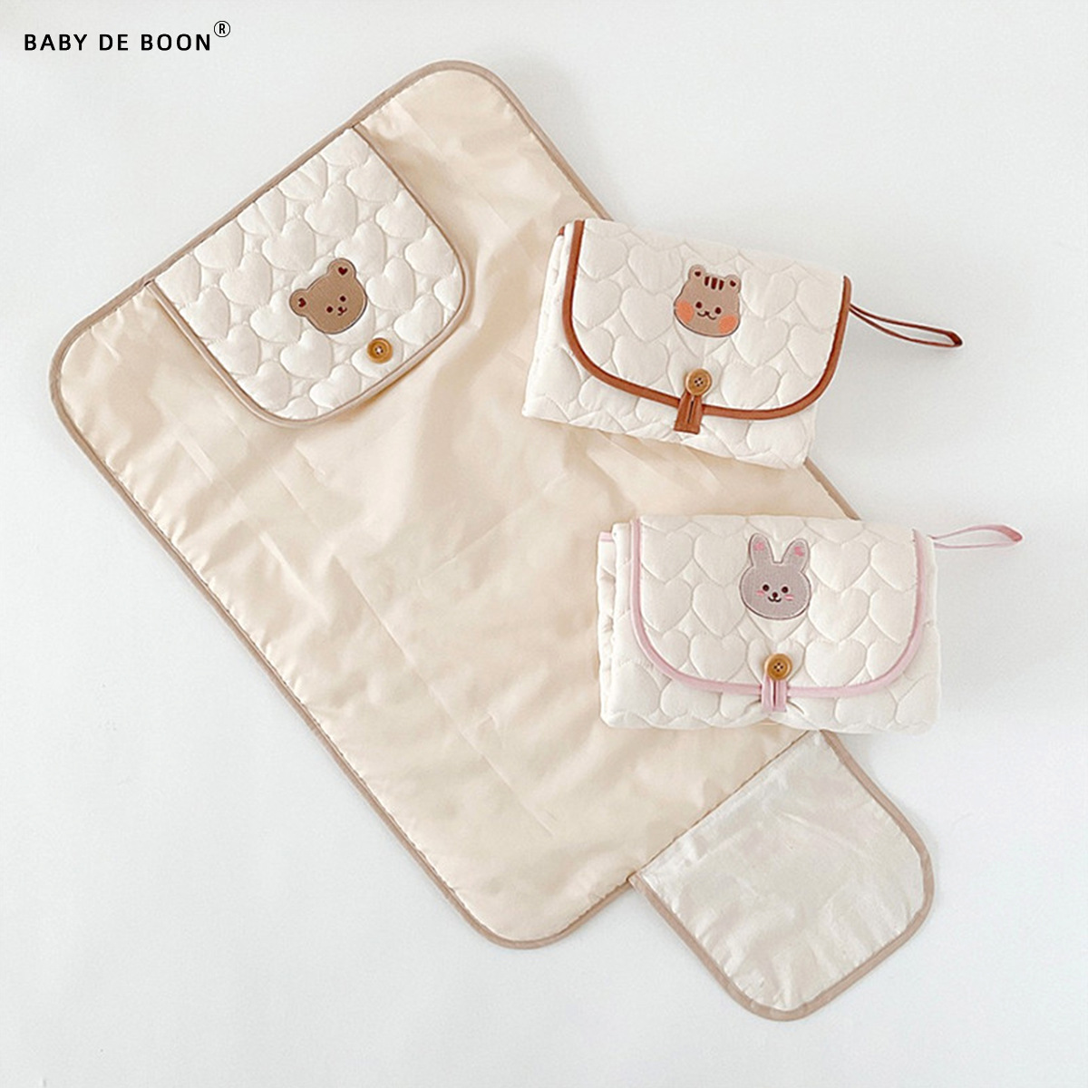 Baby Portable Diaper Changing Pad Foldable Diaper Pad Bag Multifunctional Baby Diaper Changing Table Breathable Diaper Pad