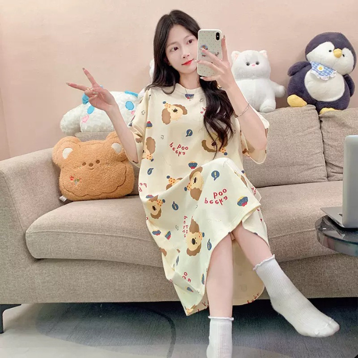 Verano nuevo vestido de dormir vestido dulce lindos dibujos animados Kulomi Melody vestido casero casual comercio exterior al por mayor