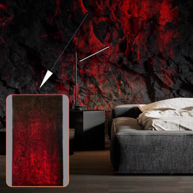 PU piedra translúcida roca volcánica material de piedra flexible ultrafina tablero de pared de roca de volumen de piedra pared de fondo de porcelana suave tablero translúcido de roca de Marte