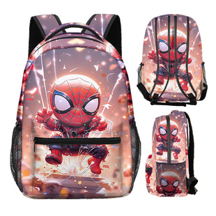 Spot Cross-Border New 3D New Product Spider-Man Spider-Man Backpack Printed Primary School Student Backpack