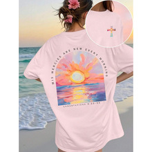 R 62105 Passion fruit print women's tee �����ӡ��Ůʿ T ��