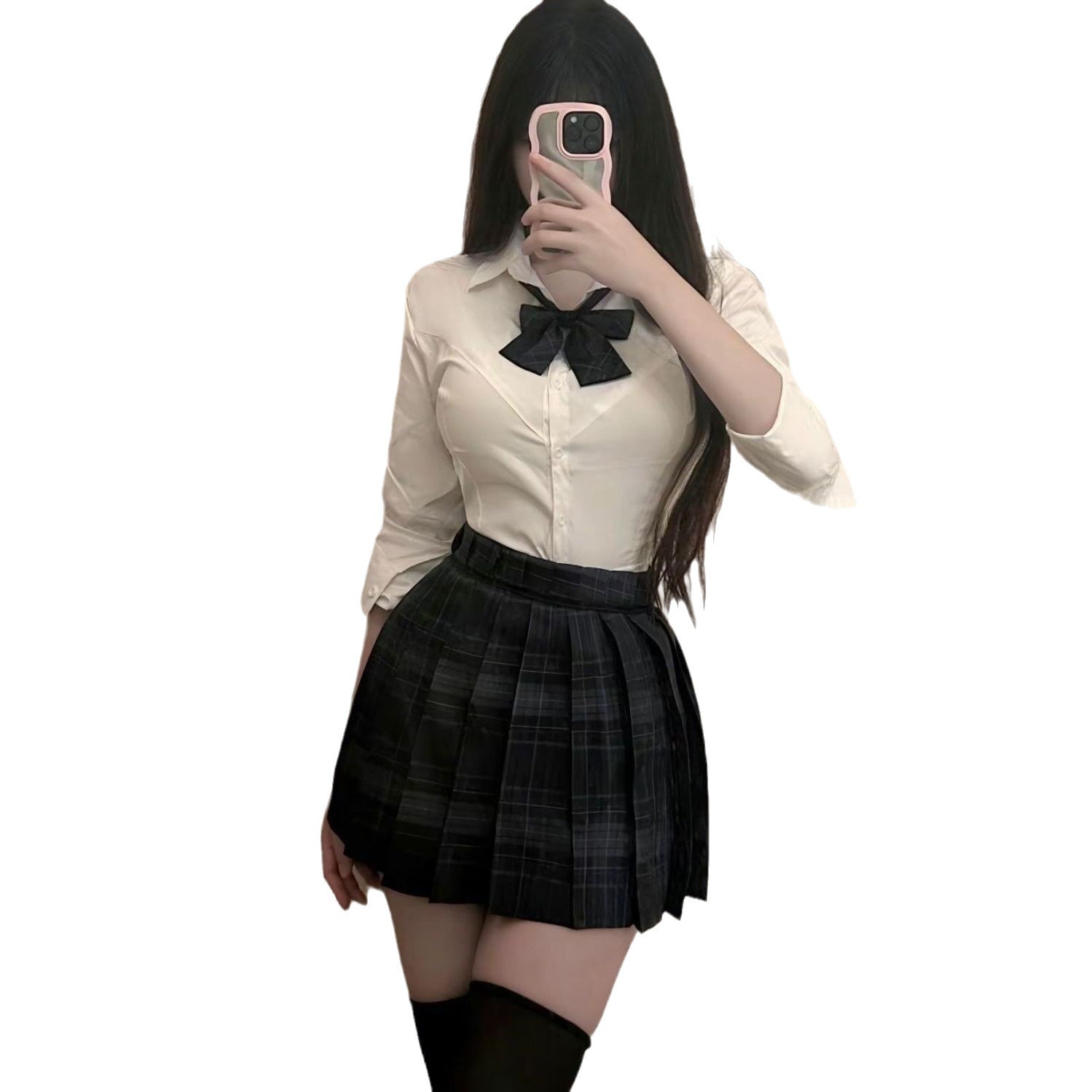 슬림 셔츠, 허리 타이트 셔츠, JK 일본 핫걸 슬림 탑, 가슴 반팔, 올 매치 순수 정욕 셔츠