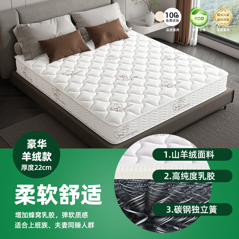 席梦思床垫软硬两用20cm厚1.8米1.5m家用宿舍经济型独立弹簧床垫|undefined