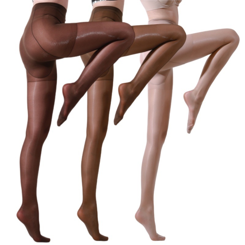 Oily Stockings Silky Brown Cross-Border Exclusive for Naked Ammonia Oily Black Stockings Aurora Beautiful Legs Female Brown Stockings Sexy