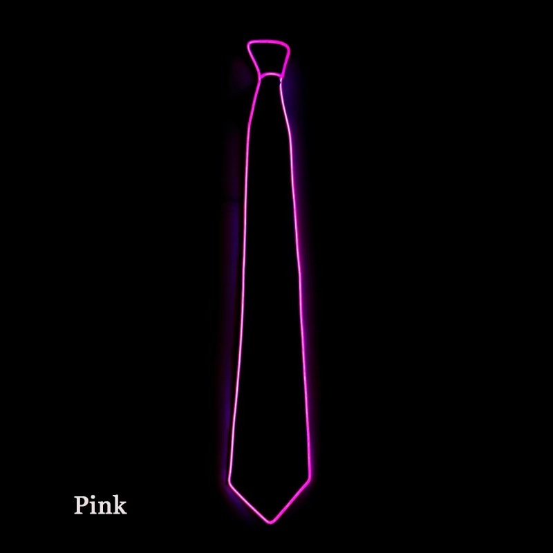 Fabricante al por mayor EL corbata luminosa nueva corbata creativa luminosa luz de noche bar ambiente accesorios accesorios corbata LED