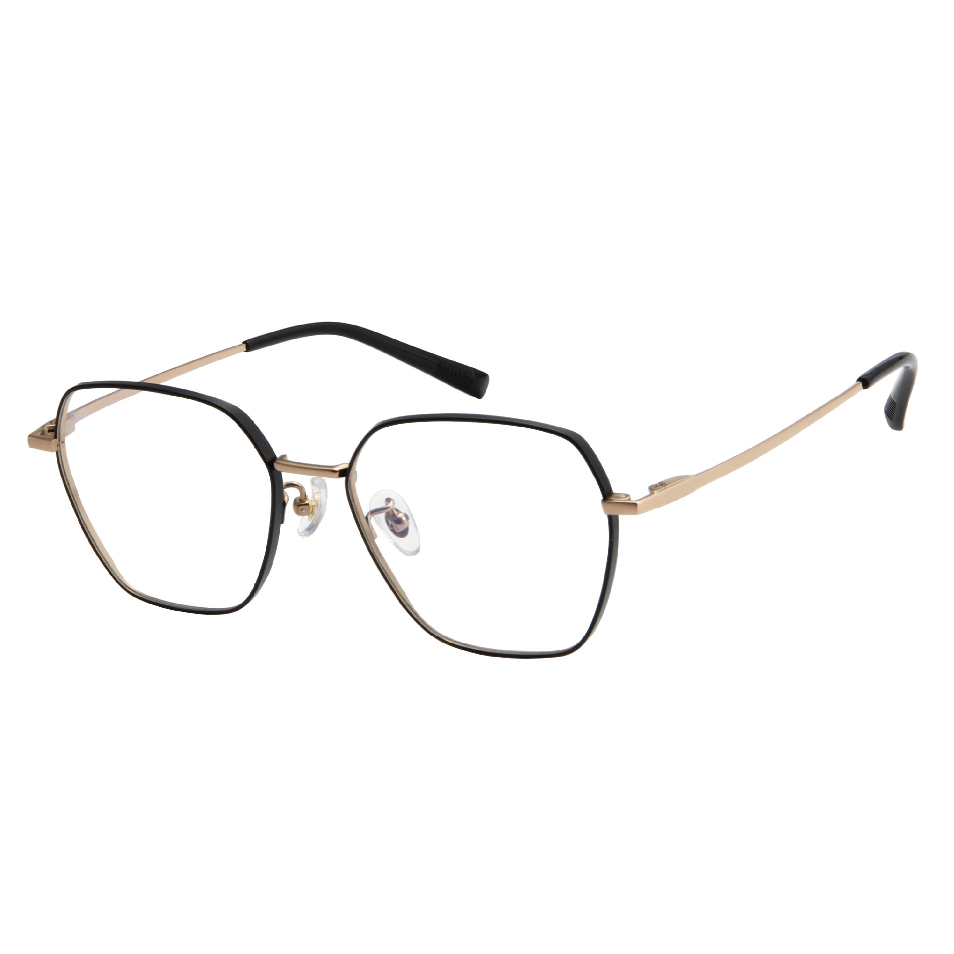 Armazón de Lentes Poligonal Retro de Titanio Puro con Anti-luz Azul image 4