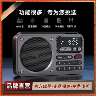 Shanshui Radio Bluetooth Speaker for the Elderly, Mini Convenient Fm Card, Small Audio Player for the Elderly