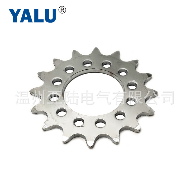 亚陆YALU 改装碟刹自行车18T碟刹链盘电动自行车配件