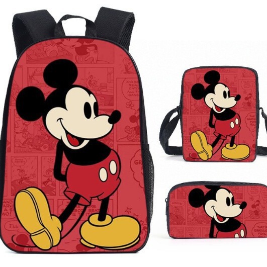Cross-Border Mickey Mouse Mickey Minnie Cartoon Primary and Secondary School Students School Bag Kidsren's Backpack Backpack Cross-Border Mickey Mouse Mickey Minnie Cartoon Primary and Secondary School Students School Bag Kidsren's Backpack Backpack