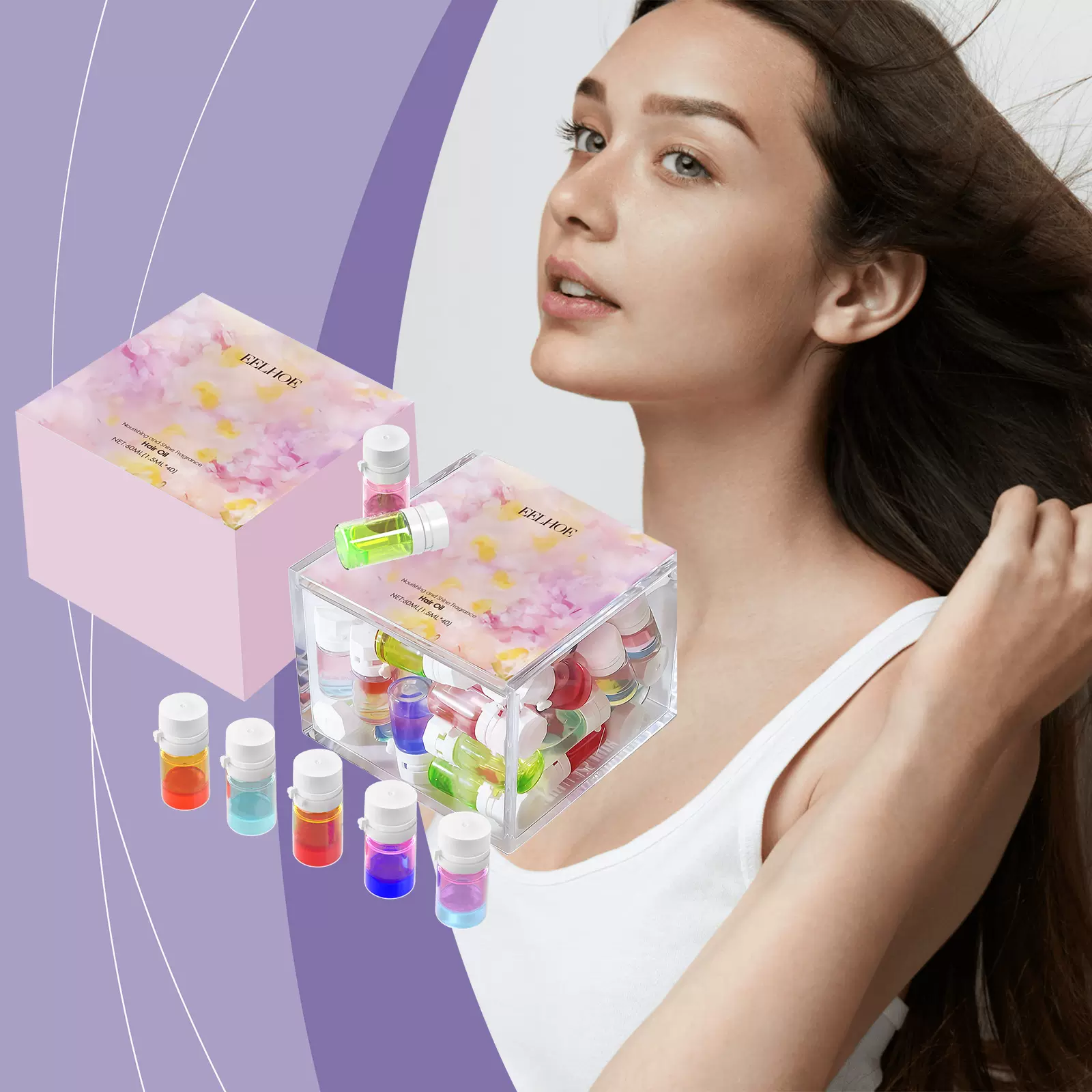 EELHOE 香氛护发精油 温和滋养呵护发尾柔顺护发头皮按摩护理