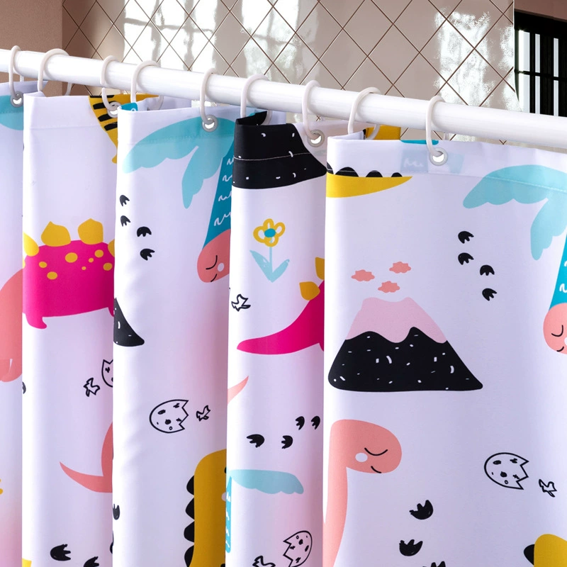 Cartoon waterproof curtain, (Cross-border trading), polyester