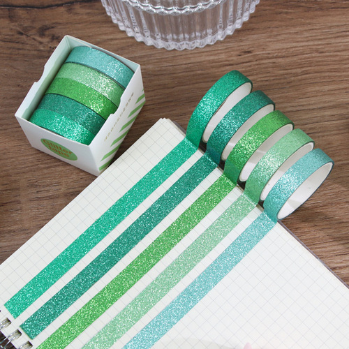 金葱色胶带整套创意DIY文具手账贴纸学生日记手账胶带素材胶卷