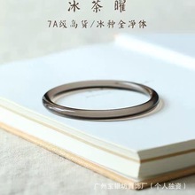 纯天然黑曜石冰种转运手镯ins小红书抖音爆款女生叮当镯子细款
