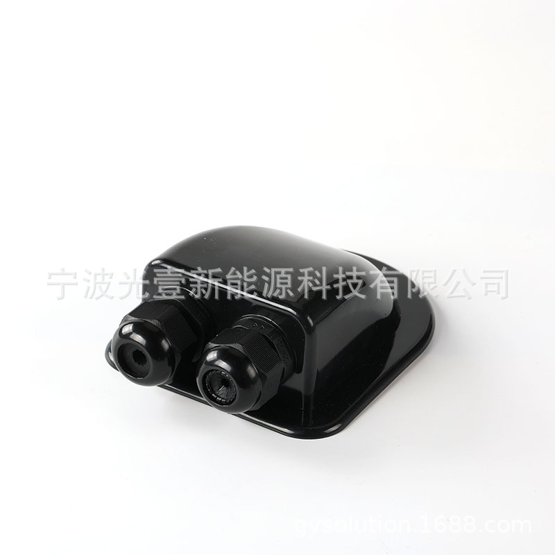 Suministro directo de fábrica RV yate panel solar fotovoltaico instalación fija soporte doble agujero roscado impermeable caja conexiones