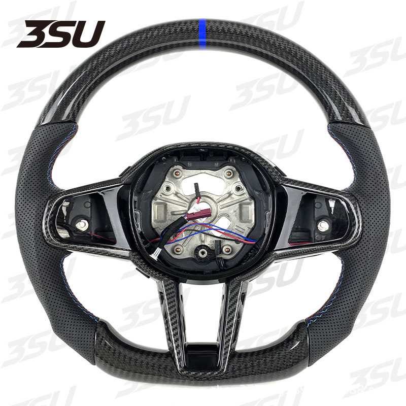 Suitable for Bmw's New Cs g Series M3 M4 M5 m Sports Modified Leather Carbon Fiber Steering Wheel