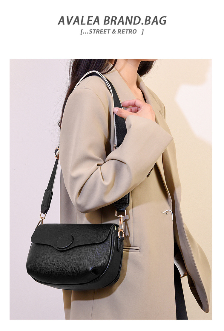 2024 new crossbody simple versatile cowhide women's spring and summer large capacity soft leather flip shoulder bag_voghion.com