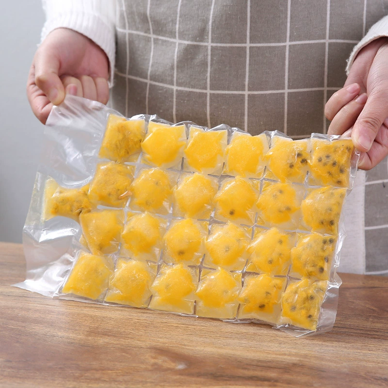 Съедобная форма для кубиков льда, замороженный пакет с фруктовым вкусом, одноразовый самозапечатывающийся лоток для льда, быстрозамороженный ящик для мороженого