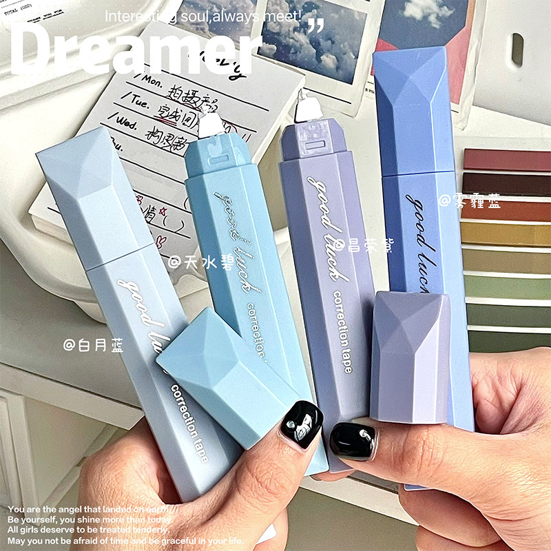 corrección de gradiente de alto valor facial de gran capacidad para estudiantes silenciosos suaves corrección portátil sin rastros corregidor de tipo lápiz