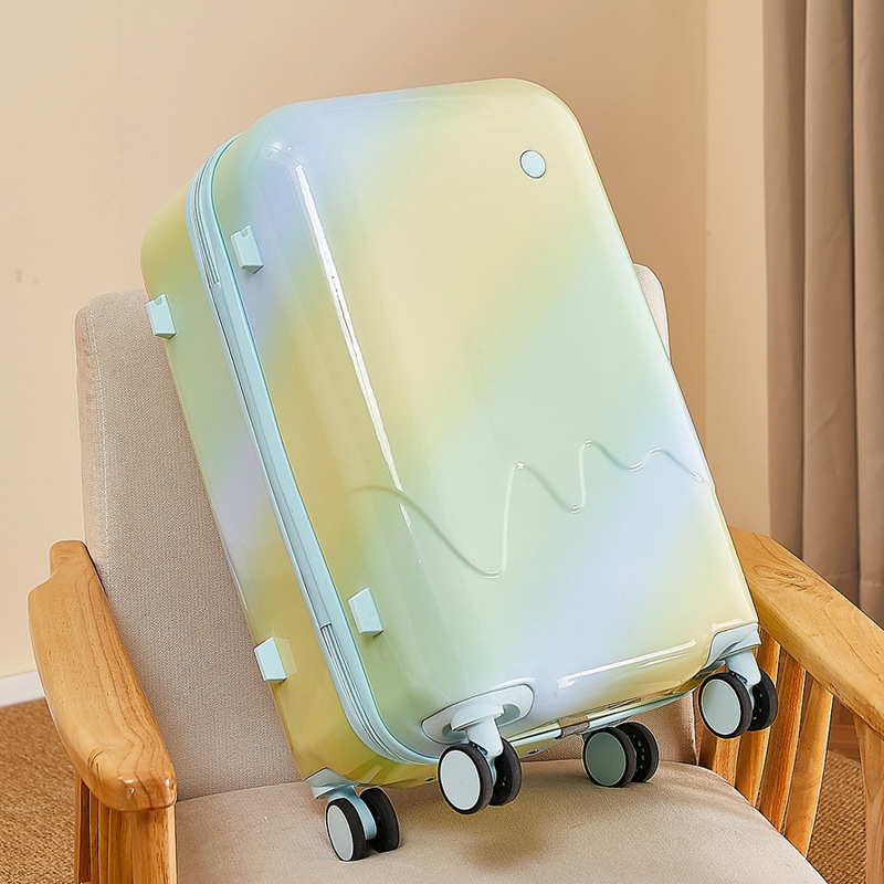 [Fábrica cuidadosamente seleccionada] Maleta de helado degradado, maleta con ruedas para mujer, fuerte y duradera, contraseña de gran capacidad para estudiantes varones