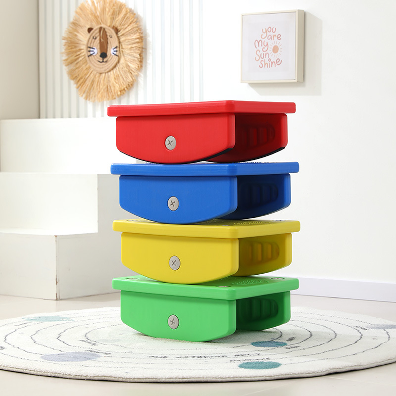 Plataforma de equilibrio sensorial de plástico entrenamiento sensorial de niños rehabilitación vestibular doméstica juguetes de educación temprana tabla de equilibrio tabla de sierra W