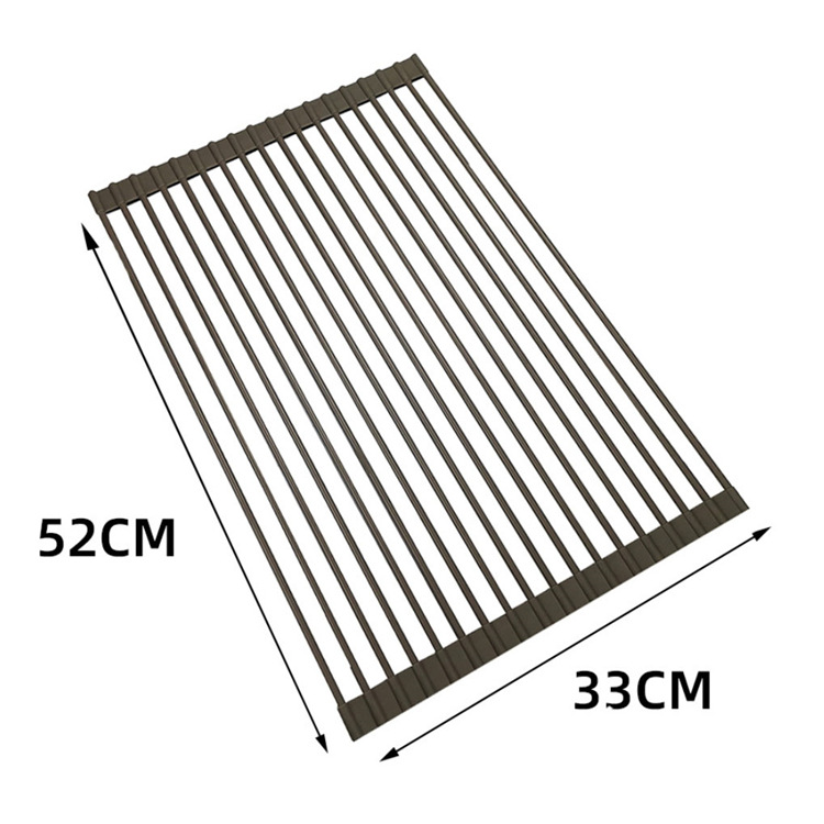 52*33cm 18개의 둥근 튜브-다크 브라운