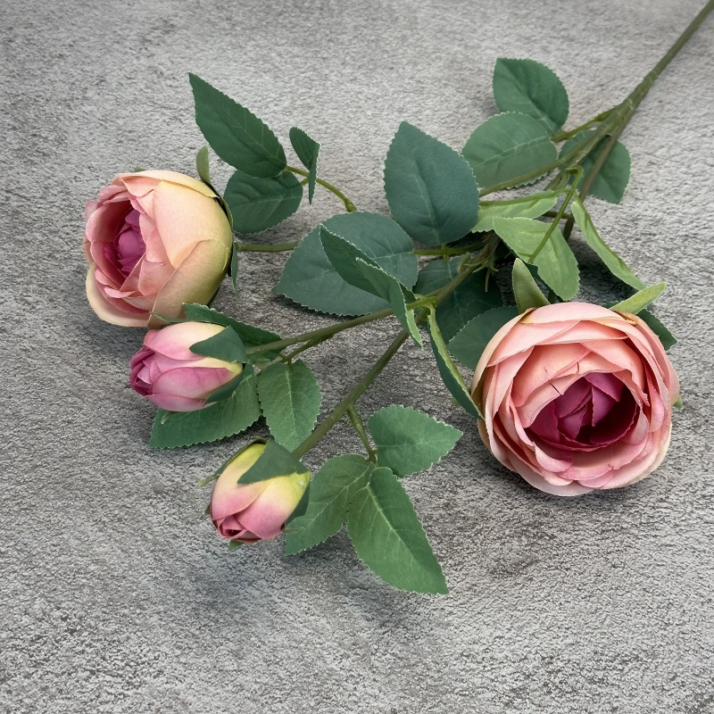 Estilo Europeo 4-cabeza imperial concubina Rosa flor artificial imperial concubina Rosa casa decoración suave boda falsa flor tiro accesorios Flor de seda al por mayor