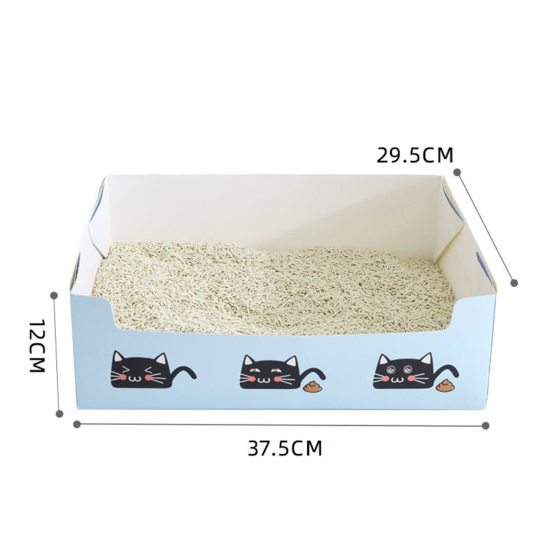 A upgraded thickened version 1 pack (blue) / Disposable cat litter box