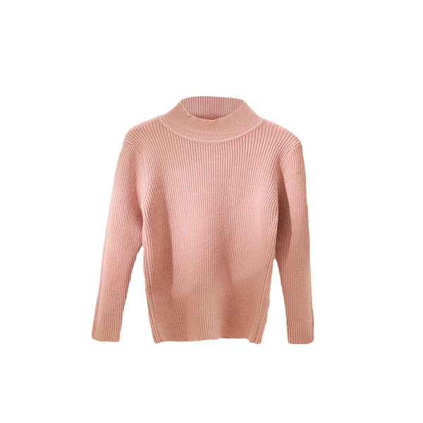 Solid color children's woolen base sweater