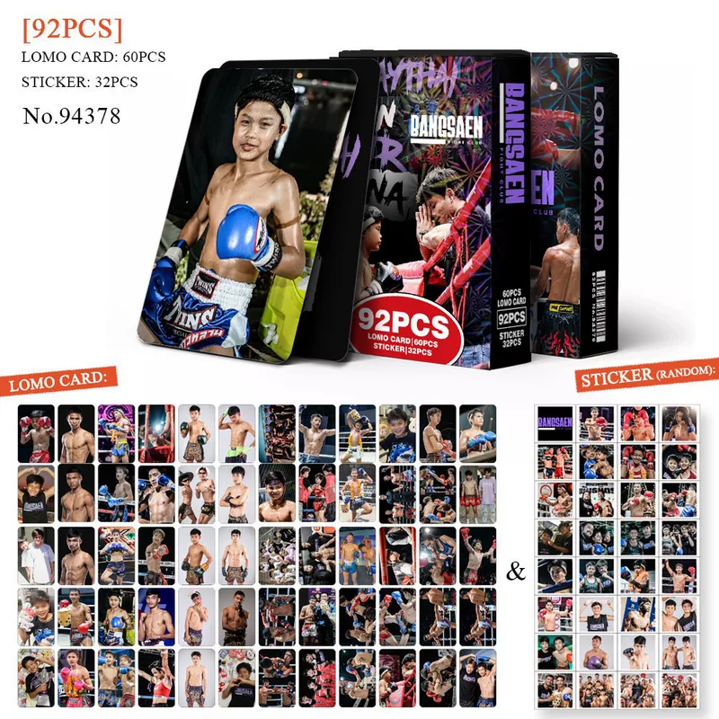 Эксклюзивная поставка за пределами страны 92 Bangsaen Fight Club тайский бокс KPOP периферия LOMO фото карточки