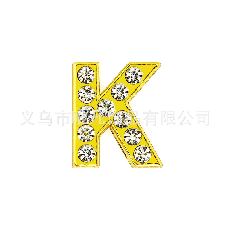 Gold diamond letter-k